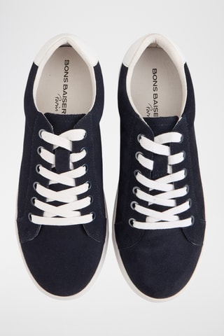 Sneakers en nubuck Simone - Bleu marine