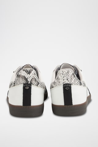 Sneakers en cuir Billie - Blanc et gris