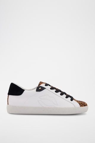 Sneakers en cuir Colette - Blanc et marron
