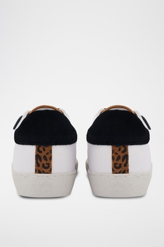 Sneakers en cuir Colette - Blanc et marron