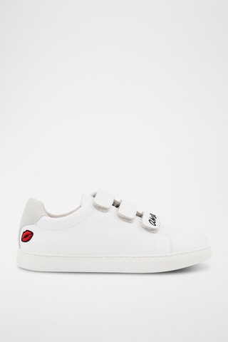 Sneakers en cuir Edith Amour - Blanc