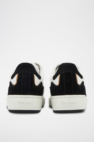 Sneakers en cuir Loulou - Blanc et noir