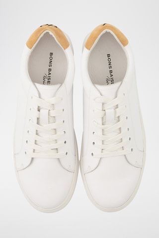 Sneakers en cuir Simone I do - Blanc et camel