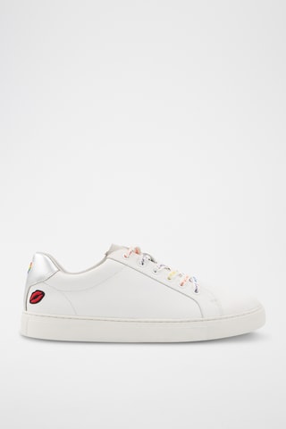 Sneakers en cuir Simone Love is Love - Blanc et multicolore