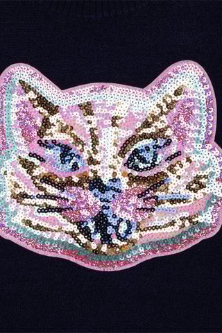 Robe pull Bleu marine - Billieblush