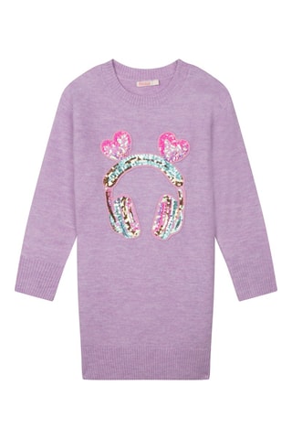 Robe pull Mauve chiné - Billieblush