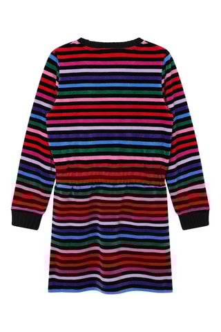 Velours Jurk - Zwart en Rood - Sonia Rykiel