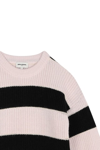 Trui - Ecru en Zwart- Sonia Rykiel