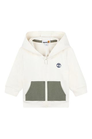 Biologisch Katoenen Sweater met Capuchon - Ivoorkleurig - Timberland