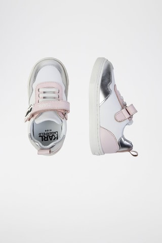 Leren Sneakers - Wit en Zilverkleurig