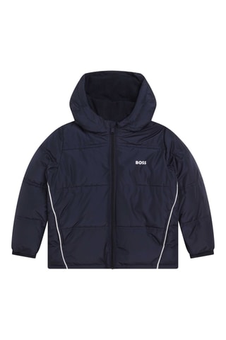 Gewatteerde Jas met Capuchon Marineblauw - Hugo Boss - Boss