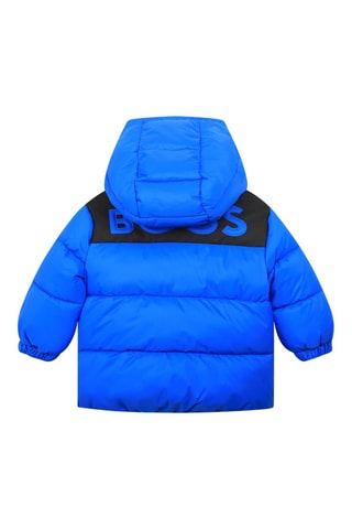 Gewatteerde Jas met Capuchon - Blauw - Boss