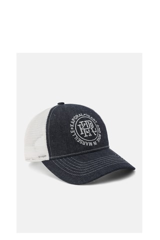 Boné Juba - Azul-marinho e branco