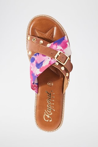 Mules em couro de carneiro Emili - Camel