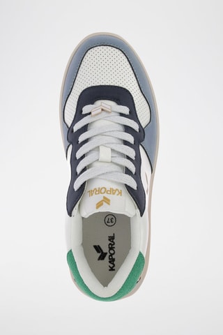 Sapatilhas com plataforma Smile - Branco e azul