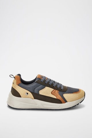 Sapatilhas com cunha Bofali - Caqui