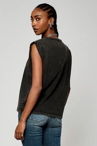 Camisola de alças - Preto