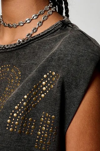 Camisola de alças - Preto