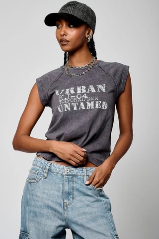 Camisola de alças - Cinzento