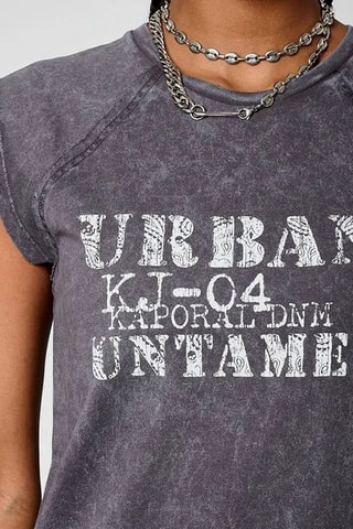 Camisola de alças - Cinzento