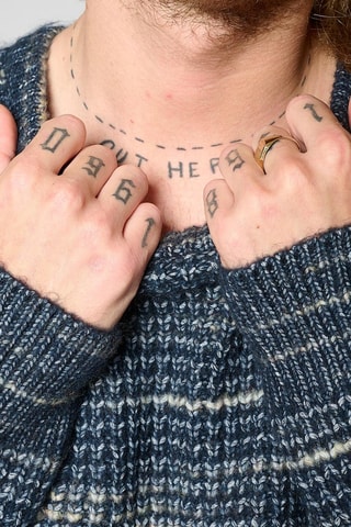 Camisola Baros - Azul e bege