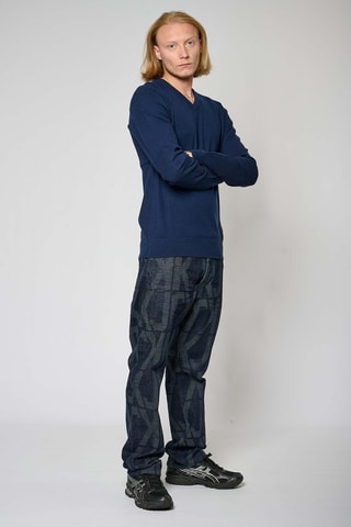 Camisola regular Vily  - Azul-marinho