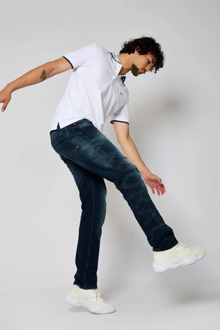 Calças de ganga direitas Datte - Azul