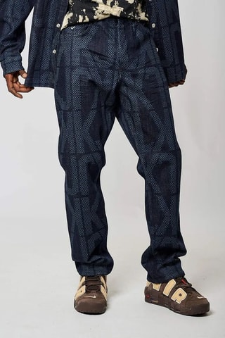 Calças de ganga regular Drope - Azul