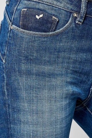 Calças de ganga slim Flor - Azul