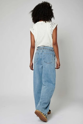 Calças de ganga wide legs Song - Azul deslavado