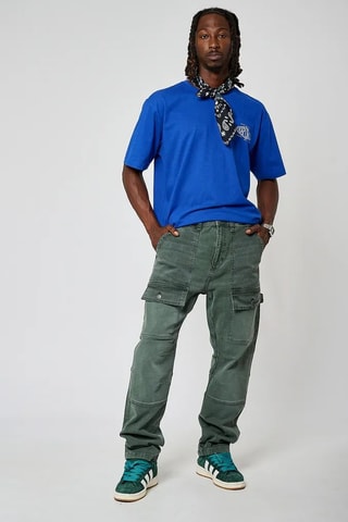 Calças de ganga cargo Azer  - Caqui