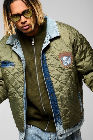 Casaco reversível regular Award - Caqui e azul