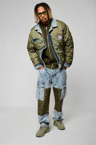 Casaco reversível regular Award - Caqui e azul