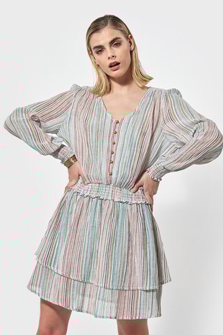 Vestido estilo patinadora Juxe - Branco