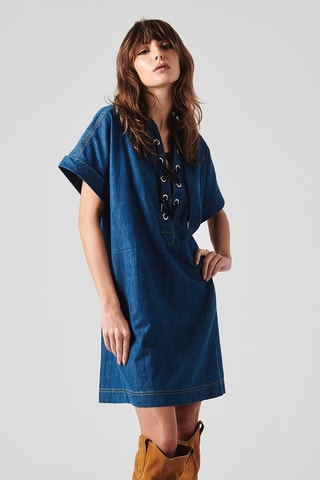 Vestido-camisa Vivie - Azul