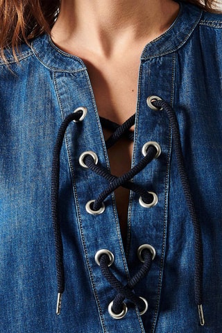 Vestido-camisa Vivie - Azul