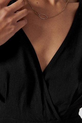 Vestido traçado Cael - Preto