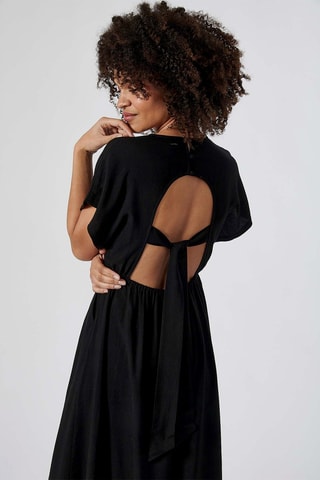 Vestido traçado Cael - Preto