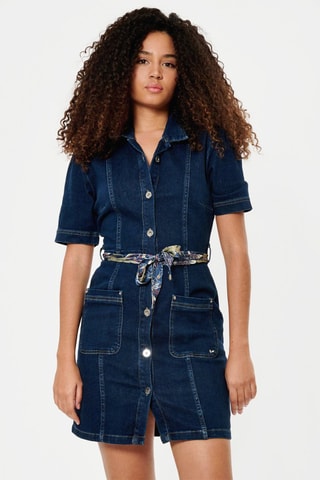 Vestido-camisa Brat - Azul