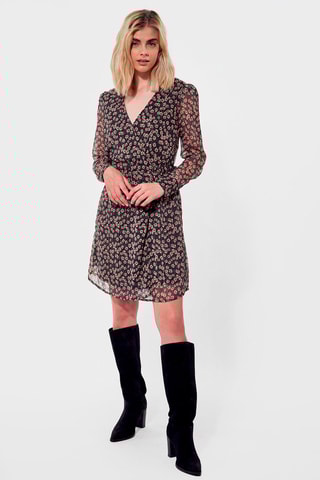 Vestido corte regular Visa Azul