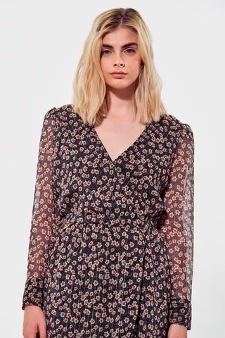 Vestido corte regular Visa Azul