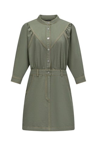 Vestido direito Maril - Caqui