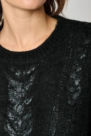 Vestido-camisola Modi - Preto iridescente