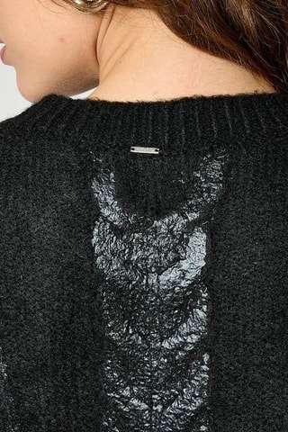 Vestido-camisola Modi - Preto iridescente