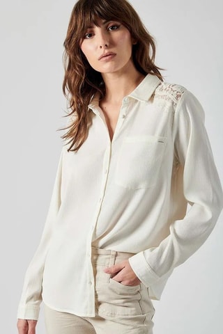 Camisa Cheri - Esbranquiçado