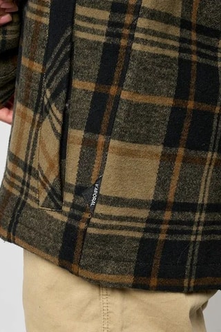 Sobrecamisa relaxed com capuz Rybau - Caqui