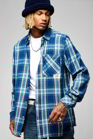 Camisa regular Bahri - Índigo