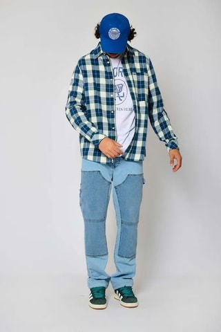 Camisa regular Kirk  - Azul