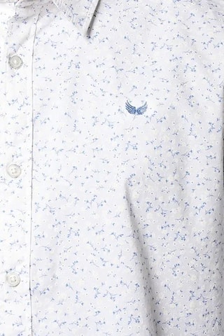 Camisa slim em algodão biológico Bevy - Branco