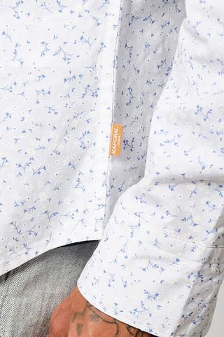 Camisa slim em algodão biológico Bevy - Branco